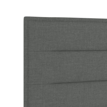 vidaXL Κεφαλάρι Μίνιμαλ Σκούρο Γκρι Ύφασμα 180x7x128cm 1 τεμ.