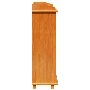 vidaXL Ράφι Κρασιού 90x60x30cm Συμπαγές Ξύλο Πεύκου 1 τεμ.