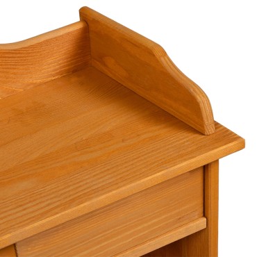 vidaXL Ράφι Κρασιού 90x60x30cm Συμπαγές Ξύλο Πεύκου 1 τεμ.