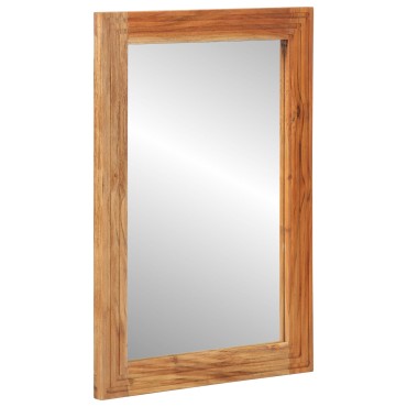 vidaXL Καθρέφτης μπάνιου 50x70x3cm από μασίφ ξύλο ακακίας