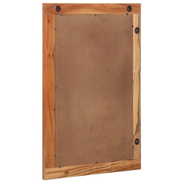 vidaXL Καθρέφτης μπάνιου 50x70x3cm από μασίφ ξύλο ακακίας