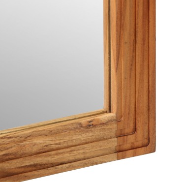 vidaXL Καθρέφτης μπάνιου 50x70x3cm από μασίφ ξύλο ακακίας