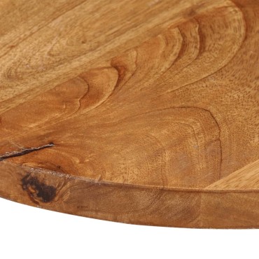 vidaXL Επιφάνεια Τραπεζιού Στρογγυλή 50x2,5cm Μασίφ Ξύλο Μάνγκο 1 τεμ.