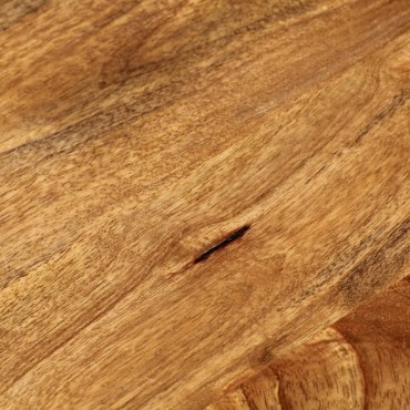 vidaXL Επιφάνεια Τραπεζιού Στρογγυλή 50x2,5cm Μασίφ Ξύλο Μάνγκο 1 τεμ.