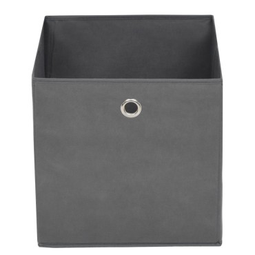 vidaXL Κουτιά Αποθήκευσης 4 τεμ. Γκρι 28x28x28 εκ. Ύφασμα Non-woven