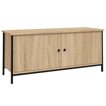 vidaXL Έπιπλο Τηλεόρασης με Πόρτες Sonoma Δρυς 102x35x45cm Επεξ.Ξύλο
