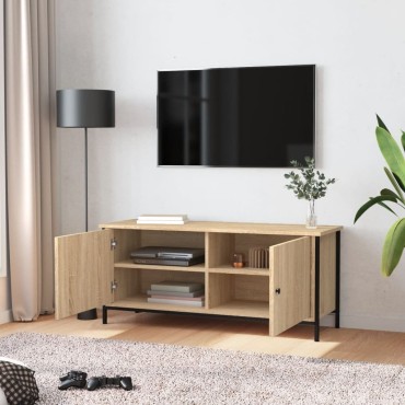 vidaXL Έπιπλο Τηλεόρασης με Πόρτες Sonoma Δρυς 102x35x45cm Επεξ.Ξύλο