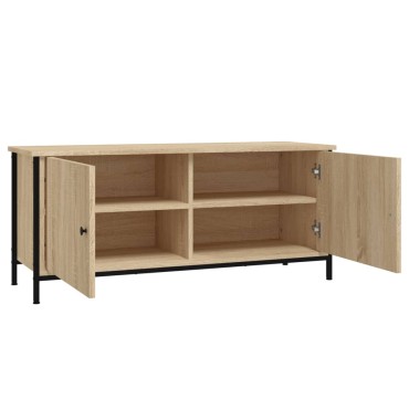 vidaXL Έπιπλο Τηλεόρασης με Πόρτες Sonoma Δρυς 102x35x45cm Επεξ.Ξύλο