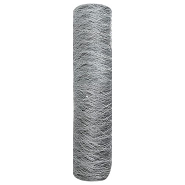 vidaXL Γαλβανισμένος φράκτης 0.8x100 μ 10000x0.05x80cm
