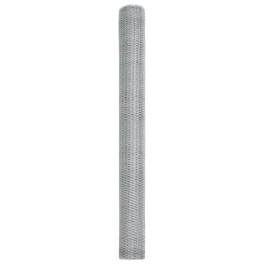 vidaXL Εξάγωνο Φράγμα 1.5x100 μ Γαλβανισμένος Χάλυβας 10000x0.05x150cm