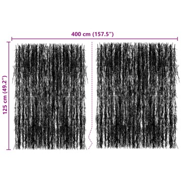 vidaXL Φράχτης από Ξύλο 400x125 εκ