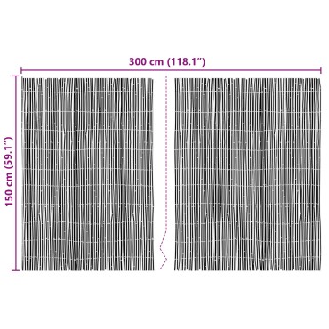 Fence Μπαμπού vidaXL 300x150 εκ.