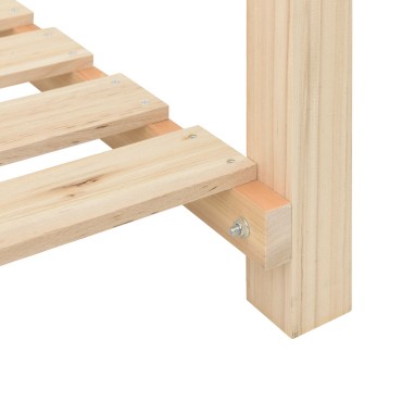 vidaXL Γλάστρα Κήπου με Ράφι 71x37x76 εκ. Σαπωνοποιημένο Ξύλο