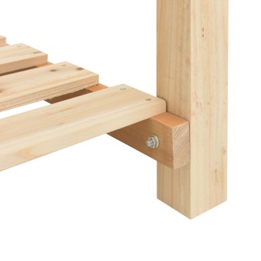 vidaXL Γλάστρα Κήπου με Ράφι 161x43x76 εκ Μασίφ Ξύλο Πεύκου