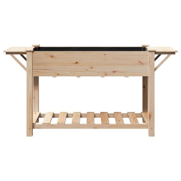 vidaXL Κήπος Γλάστρας με Ράφια 155x59x76 εκ. Μασίφ Ξύλο Πεύκου