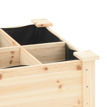 vidaXL Γλάστρα Κήπου με Πλέγματα 115x59x76 εκ Μασίφ Ξύλο Πεύκου