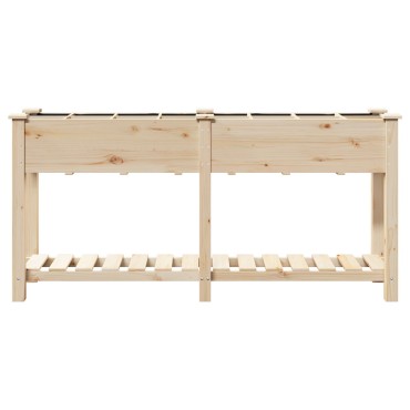 vidaXL Γλάστρα Κήπου με Πλέγματα 161x43x76 εκ Μασίφ Ξύλο Πεύκου
