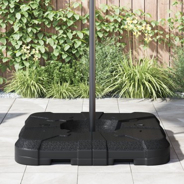 vidaXL Σετ Βάσης Ομπρέλας 2-τεμαχίων : 110kg Άμμος ή 70kg Νερό
