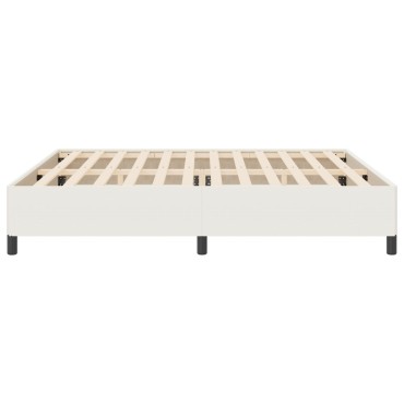 vidaXL Κρεβάτι Κρεμ 200x200 εκ. από υφασμάτινο καναπέ