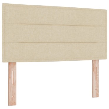 κεφαλάρι γραμμών vidaXL σε κρεμ από ύφασμα 90x40x7cm