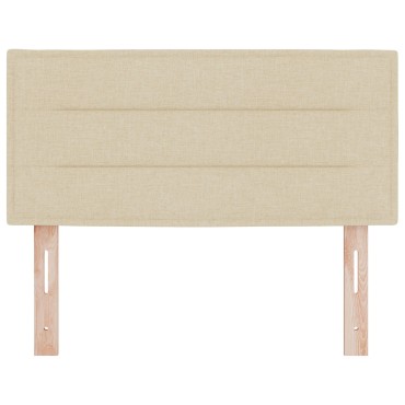 κεφαλάρι γραμμών vidaXL σε κρεμ από ύφασμα 90x40x7cm