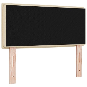 κεφαλάρι γραμμών vidaXL σε κρεμ από ύφασμα 90x40x7cm