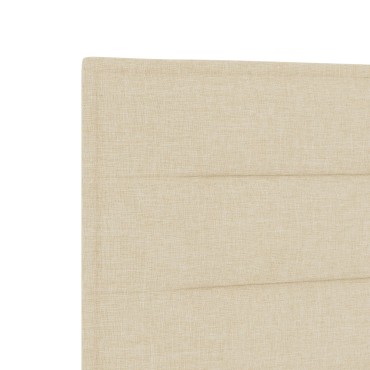 κεφαλάρι γραμμών vidaXL σε κρεμ από ύφασμα 90x40x7cm