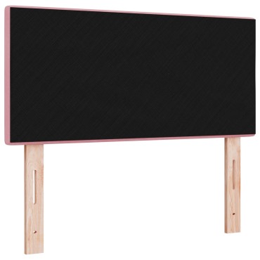 Kεφαλάρι vidaXL με κουμπιά σε ροζ από βελούδο 100x40x7cm