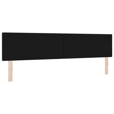 vidaXL Κεφαλάρι με Κουμπιά Μαύρο Βελούδο 100x40x7cm 1 τεμ.