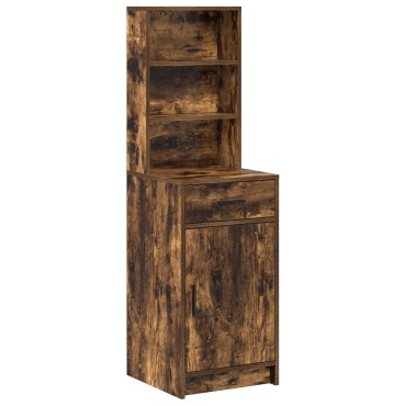 vidaXL Ψηλό Ντουλάπι σε Καπνιστή Δρυ, 40x41x135cm, Φτιαγμένο από Επεξεργασμένο Ξύλο 1 τεμ.