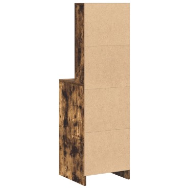 vidaXL Ψηλό Ντουλάπι σε Καπνιστή Δρυ, 40x41x135cm, Φτιαγμένο από Επεξεργασμένο Ξύλο 1 τεμ.