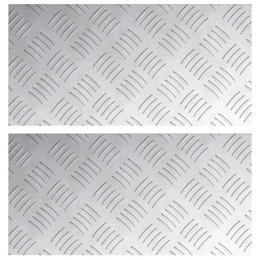 vidaXL Αλουμινένιες Ρίγες 2 τμχ Αντιολισθητικά 40x20 εκ.