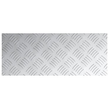 vidaXL Σετ 2 Αλουμινίου Checker Plates Αντιολισθητικό 20x50 εκ
