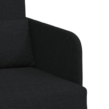 vidaXL Καναπές Κρεβάτι 2-σε-1 Μαύρος 65x80x83cm Ύφασμα 1 τεμ. Γωνιακός