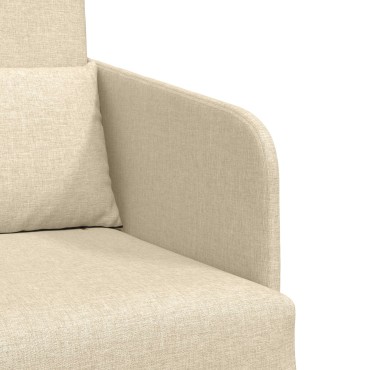 vidaXL Καναπές-κρεβάτι 2 σε 1 Κρεμ 65x80x83cm Ύφασμα