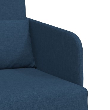 vidaXL Καναπές-κρεβάτι δαπέδου 2 σε 1 Μπλε 65x80x83cm Υφασμάτινος