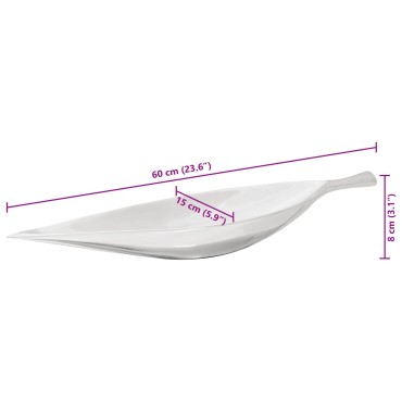 vidaXL Καλάθι φρούτων Ασημί 60x15x8 εκ. Αλουμίνιο