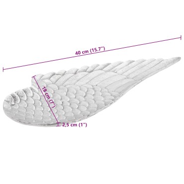 vidaXL Καλάθια Φρούτων 2 τεμ Ασημί 40x18x4 εκ Αλουμίνιο