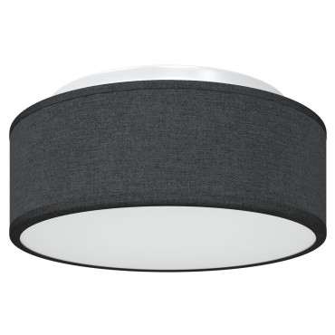 vidaXL Λάμπα Οροφής με προβολείς Μαύρο 30 x 30 x 13,5 εκ ύφασμα