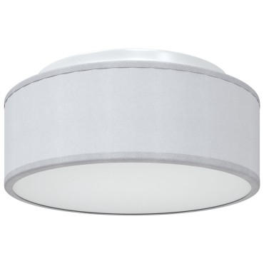 vidaXL Λάμπα Οροφής με προβολείς Γκρι 30 x 30 x 13,5 εκ ύφασμα