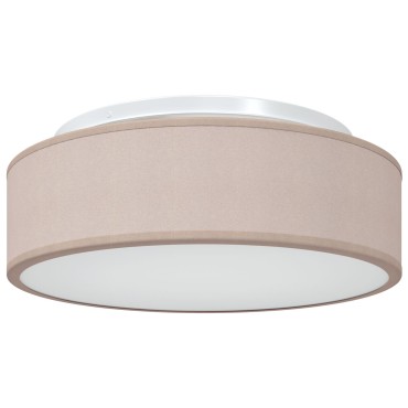 vidaXL Λάμπα Οροφής με προβολείς Taupe 38 x 38 x 13,5 εκ ύφασμα