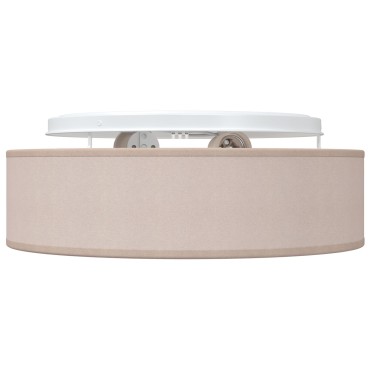vidaXL Φωτιστικά Οροφής  Flush Mount Ταπέ Ø 38 εκ Υφάσματος E27