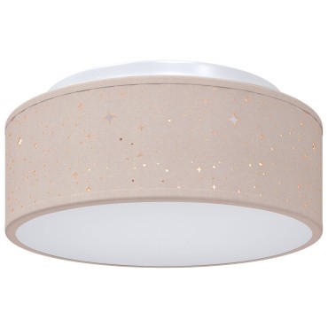 vidaXL Λάμπα Οροφής με προβολείς Taupe 30 x 30 x 13,5 εκ ύφασμα