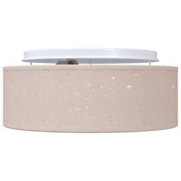 vidaXL Λάμπα Οροφής με προβολείς Taupe 30 x 30 x 13,5 εκ ύφασμα