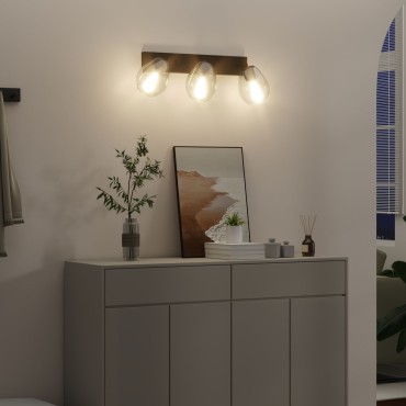 vidaXL Φωτιστικά Οροφής με Ρυθμιζόμενο Διαφανές Καπάκι σε Ανθρακί, E27
