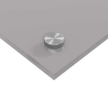 vidaXL Φωτιστικό Πίσω Κουζίνας Ανοιχτό Γκρι 90x50x0.6 εκ Σκληρυμένο Γυαλί
