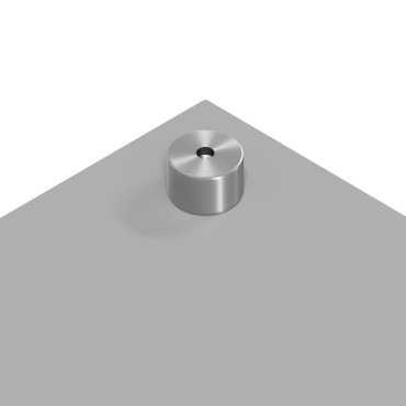 vidaXL Φωτιστικό Πίσω Κουζίνας Ανοιχτό Γκρι 90x50x0.6 εκ Σκληρυμένο Γυαλί