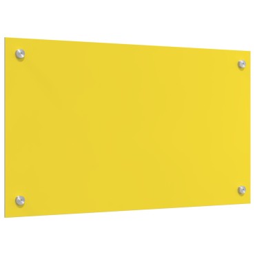 vidaXL Κίτρινο Πλακάκι Κουζίνας 70x40x0,6 cm από Σκληρυμένο Γυαλί