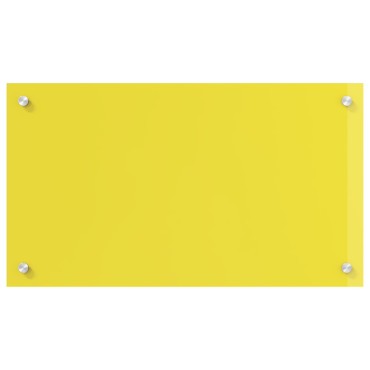 vidaXL Κίτρινο Πλακάκι Κουζίνας 70x40x0,6 cm από Σκληρυμένο Γυαλί