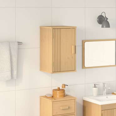 vidaXL Ντουλάπι Αποθήκευσης Μπάνιου 35x30x55cm από Μασίφ Ξύλο Πεύκου